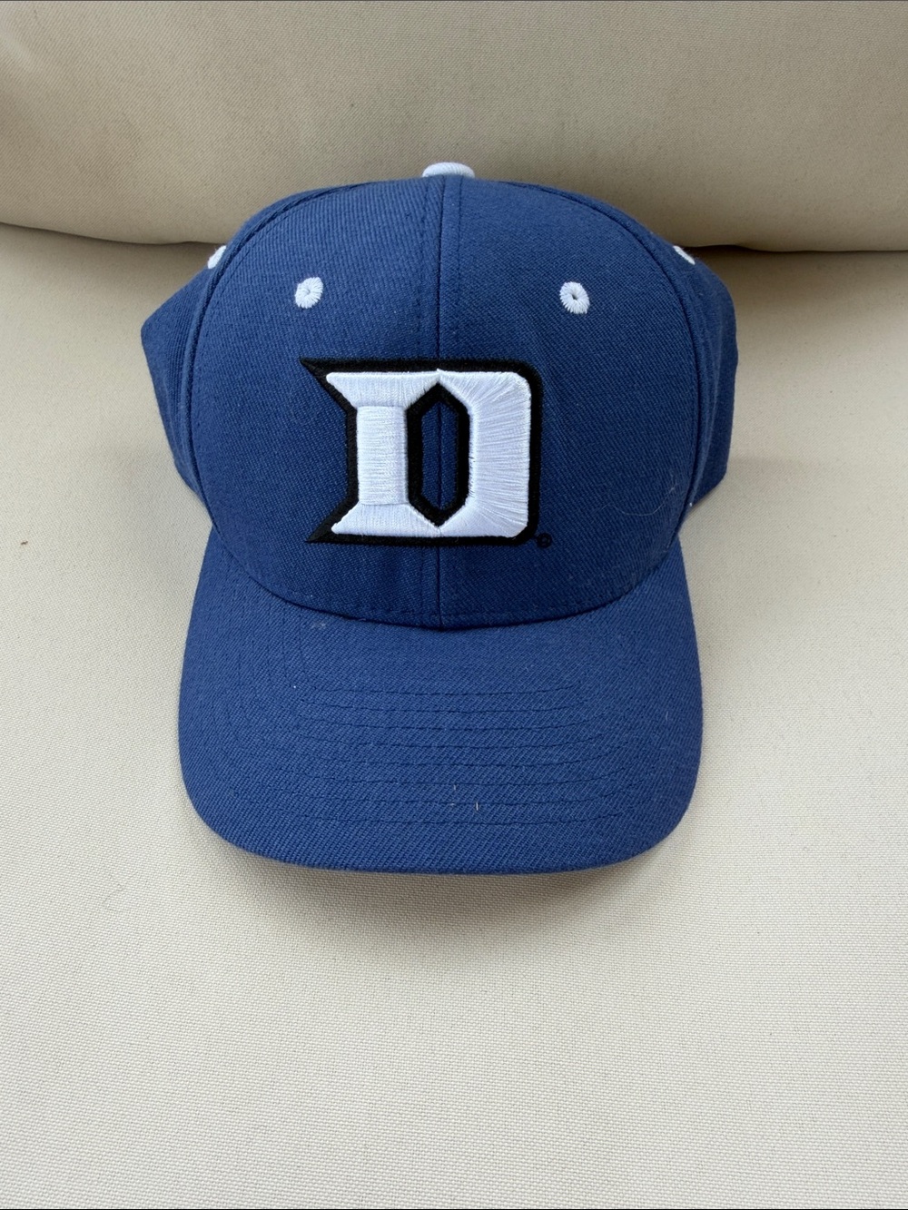 Zephyr Duke Blue Baseball Cap with White 'D' Logo